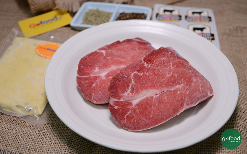 Combo steak thăn lõi vai bò Mỹ