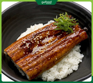 Lươn Nhật ăn cùng cơm trắng