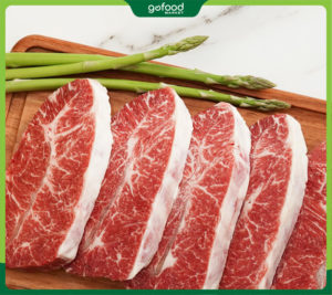 Lõi nạc vai bò Mỹ cắt steak (Loại cao cấp) - GofoodMarket