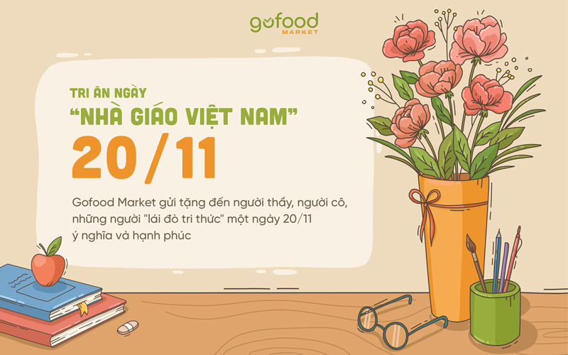 Gofood Market chúc mừng ngày Nhà giáo Việt Nam