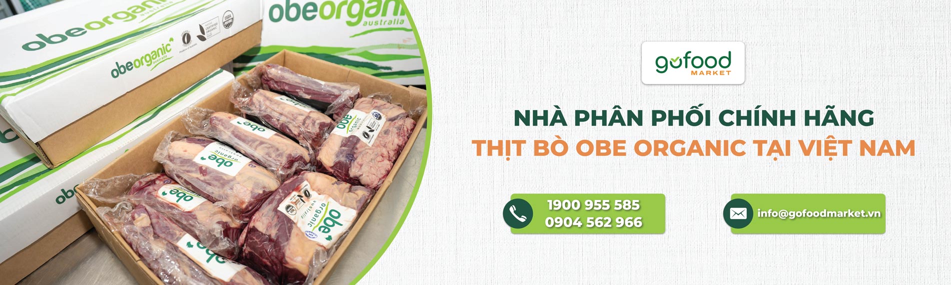 Gofood Market là nhà phân phối chính hãng bò Obe tại Việt Nam