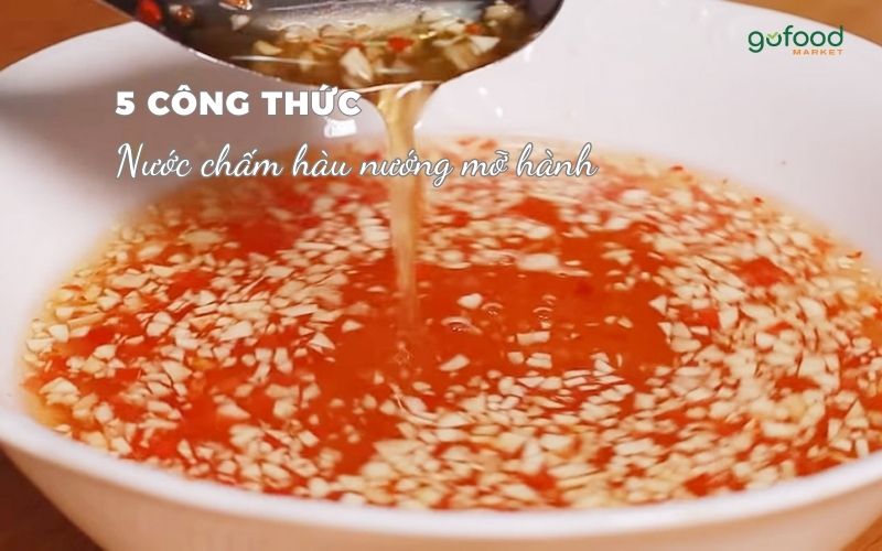 cách làm nước chấm hàu nướng mỡ hành