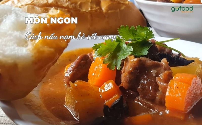 cách nấu nạm bò sốt vang