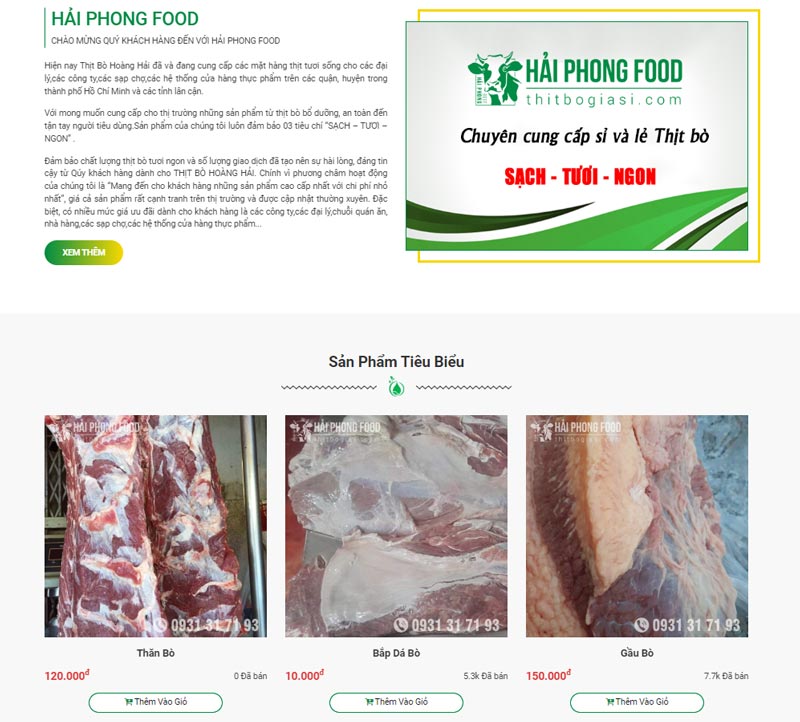 Hải Phong Food phân phối thịt bò nhập khẩu tại TPHCM