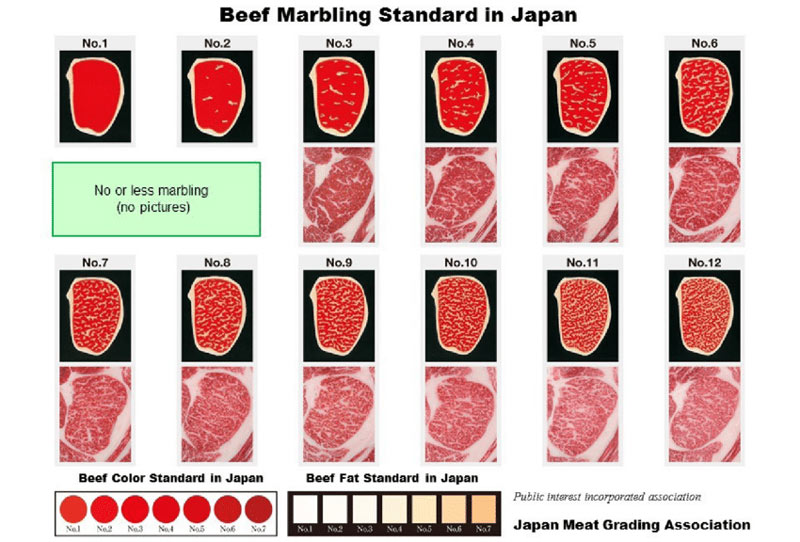 Tiêu chuẩn đánh giá chất lượng thịt bò Nhật