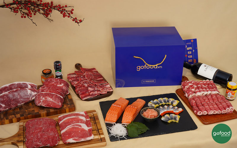 Set quà tặng doanh nghiệp từ thực phẩm của Gofood Market