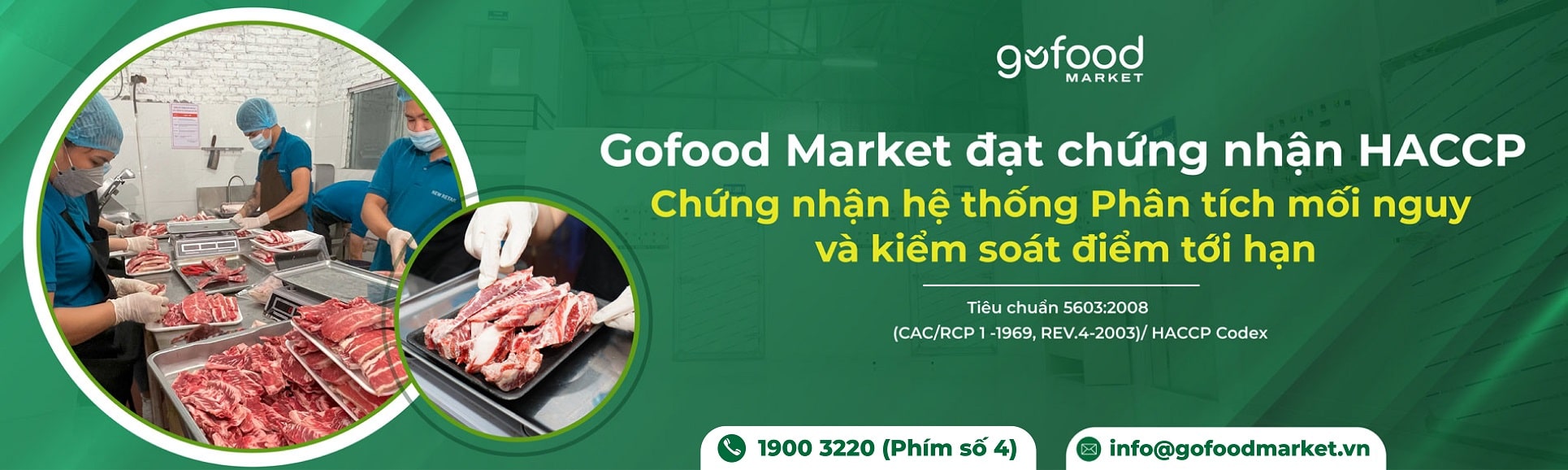 Gofood Market đạt chuẩn HACCP