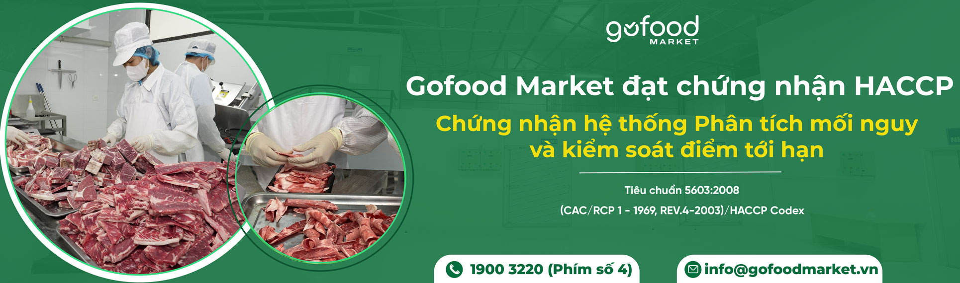 Gofood đạt chứng nhận HACCP